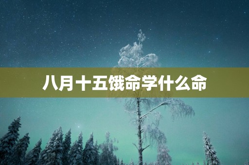 八月十五饿命学什么命