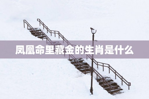 凤凰命里藏金的生肖是什么