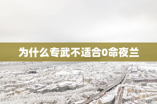 为什么专武不适合0命夜兰