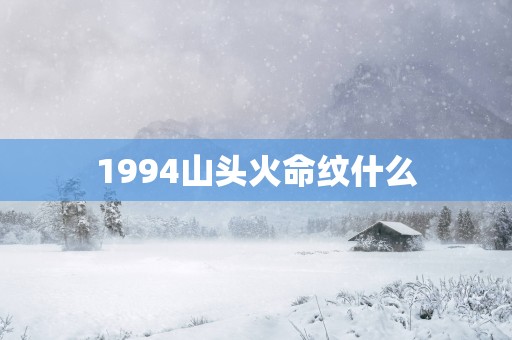 1994山头火命纹什么