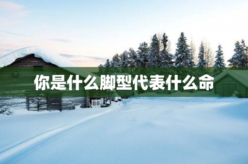 你是什么脚型代表什么命