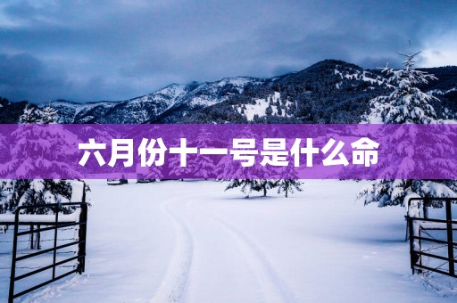 六月份十一号是什么命