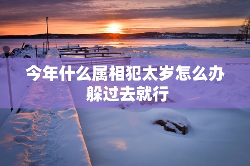 今年什么属相犯太岁怎么办 躲过去就行