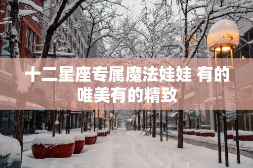 十二星座专属魔法娃娃 有的唯美有的精致