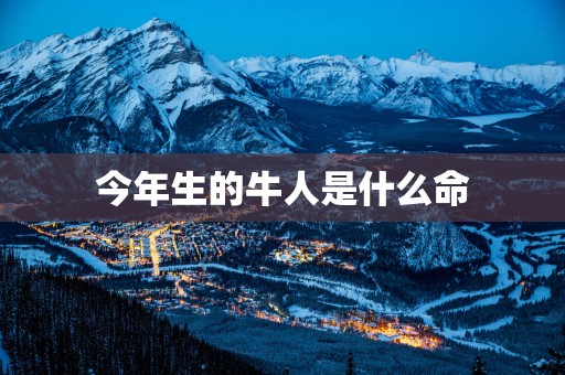 今年生的牛人是什么命