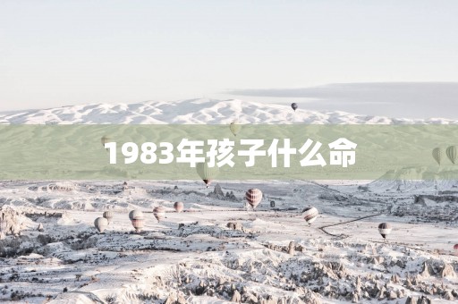 1983年孩子什么命