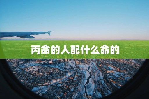 丙命的人配什么命的