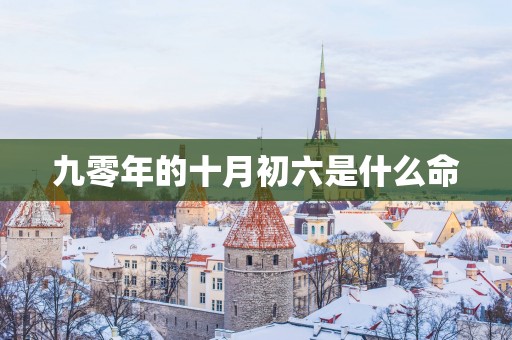 九零年的十月初六是什么命