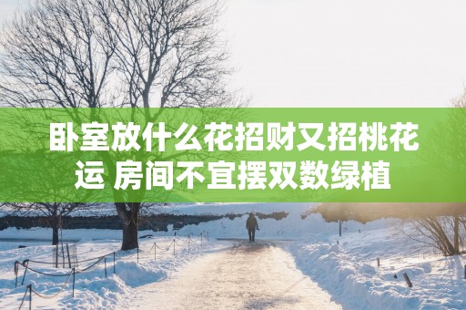 卧室放什么花招财又招桃花运 房间不宜摆双数绿植