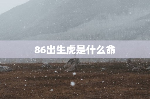 86出生虎是什么命