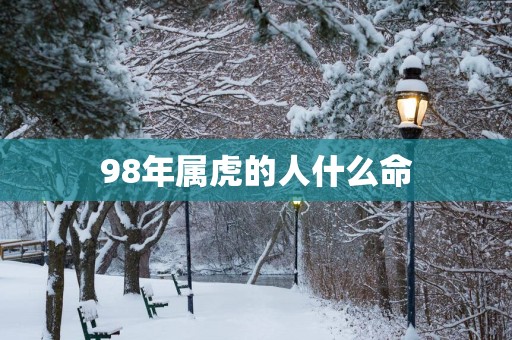 98年属虎的人什么命
