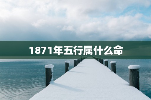 1871年五行属什么命