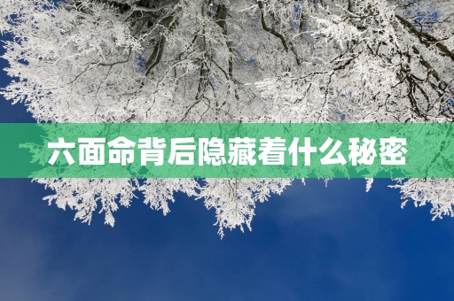 六面命背后隐藏着什么秘密