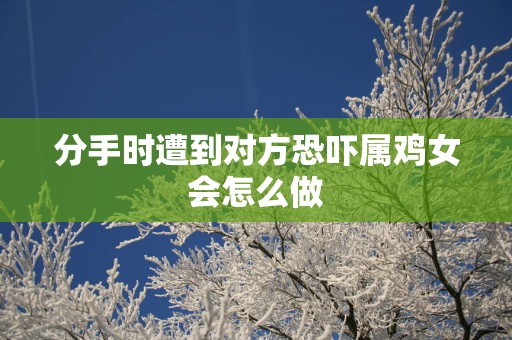分手时遭到对方恐吓属鸡女会怎么做
