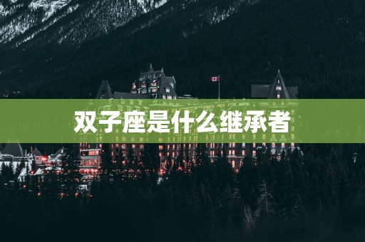 双子座是什么继承者