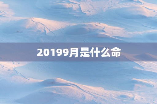 20199月是什么命