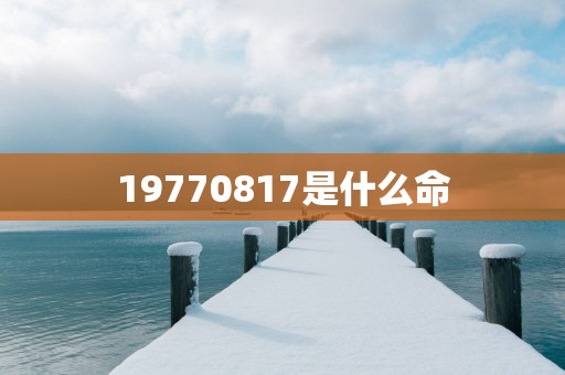 19770817是什么命
