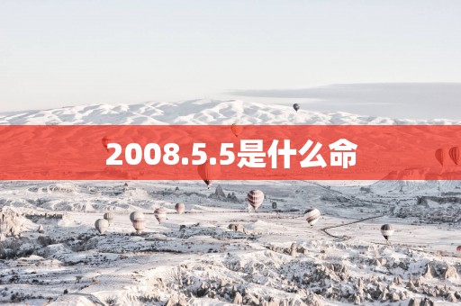 2008.5.5是什么命