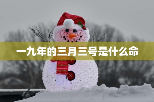 一九年的三月三号是什么命