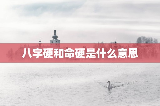八字硬和命硬是什么意思