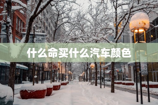 什么命买什么汽车颜色