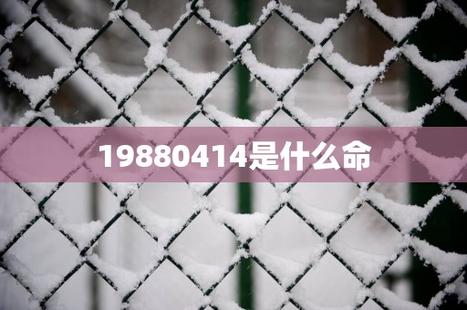 19880414是什么命