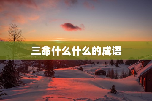 三命什么什么的成语