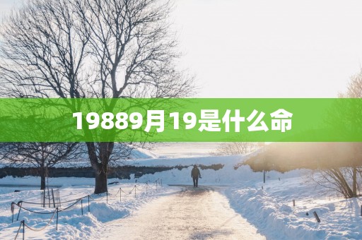 19889月19是什么命