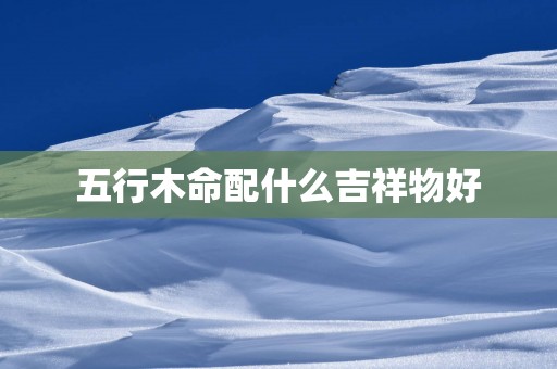 五行木命配什么吉祥物好