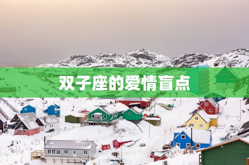 双子座的爱情盲点