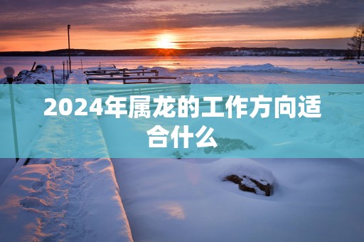 2025年属龙的工作方向适合什么