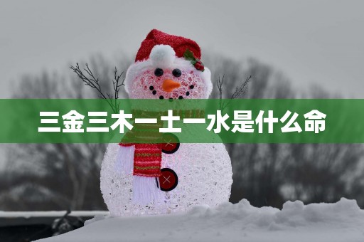 三金三木一土一水是什么命