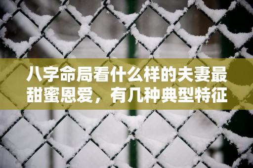 八字命局看什么样的夫妻最甜蜜恩爱，有几种典型特征？