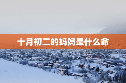十月初二的妈妈是什么命