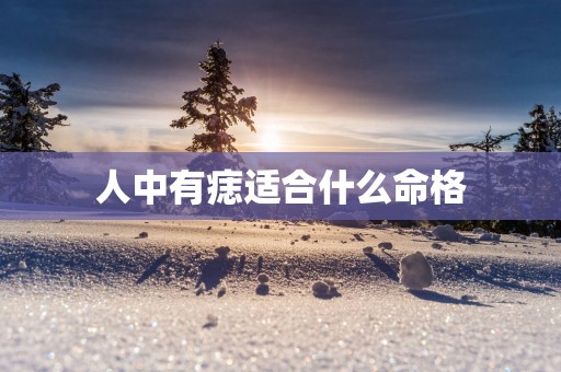人中有痣适合什么命格