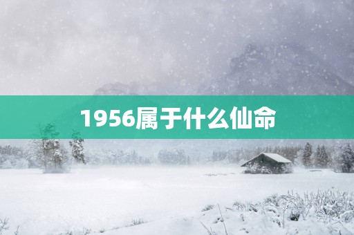 1956属于什么仙命