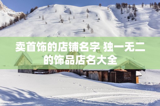 卖首饰的店铺名字 独一无二的饰品店名大全