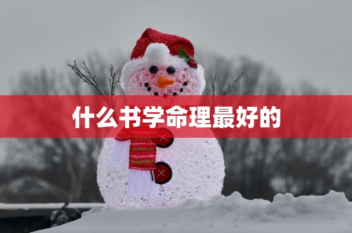 什么书学命理最好的