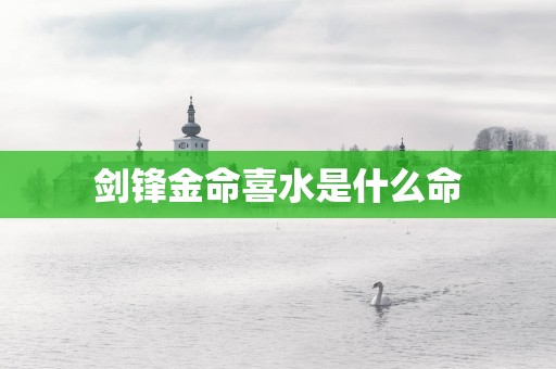 剑锋金命喜水是什么命