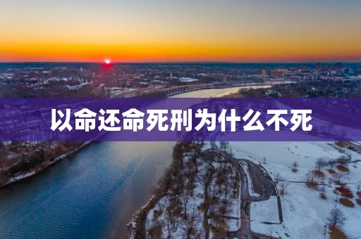 以命还命死刑为什么不死