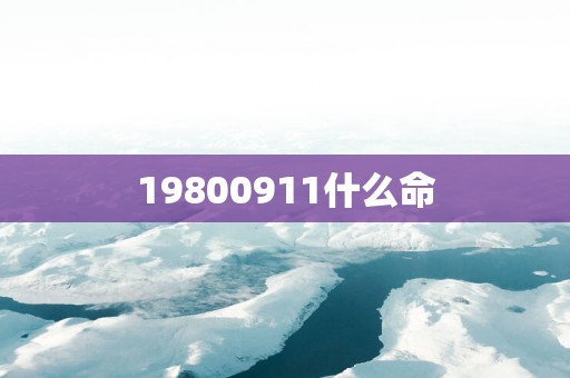 19800911什么命