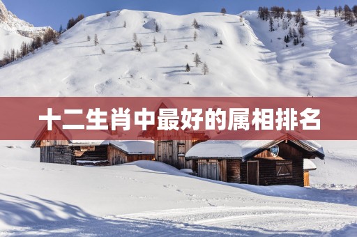 十二生肖中最好的属相排名