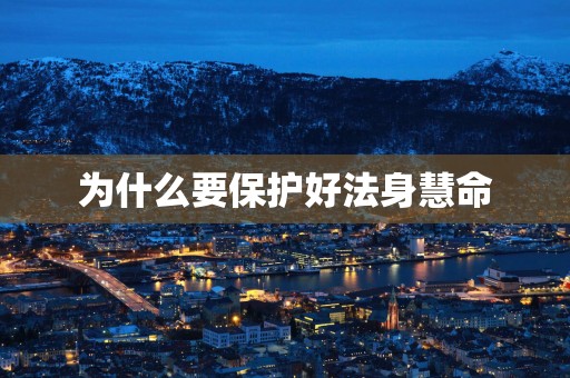 为什么要保护好法身慧命