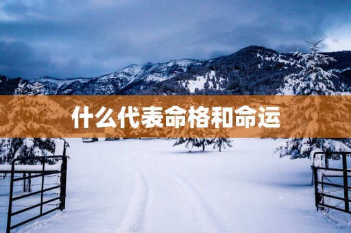 什么代表命格和命运