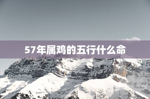 57年属鸡的五行什么命
