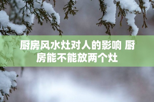 厨房风水灶对人的影响 厨房能不能放两个灶