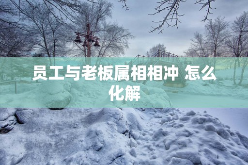 员工与老板属相相冲 怎么化解