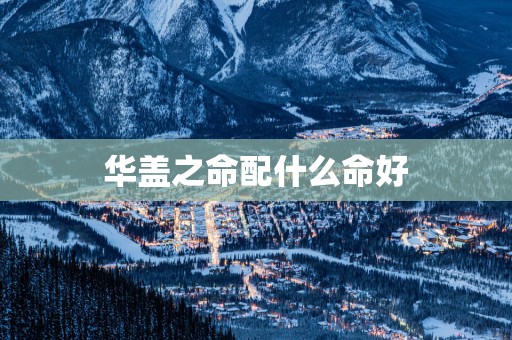 华盖之命配什么命好