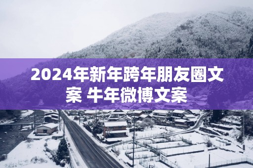 2025年新年跨年朋友圈文案 蛇年微博文案