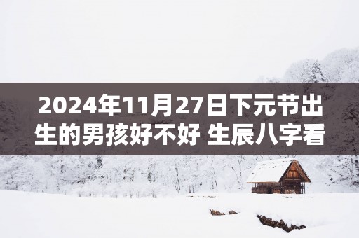 2025年11月27日下元节出生的男孩好不好 生辰八字看命